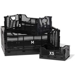 HEMA Caisse Pliable À Lettres Recyclée Noir (noir)