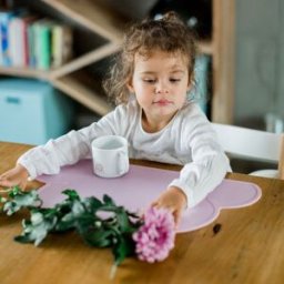 Kindsgut Set de table Nuage Rose pâle
