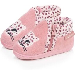 Isotoner - Chaussons Bottillons zip Bébé Rose Léopard blush 20 Bébé fille
