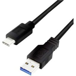 LogiLink Câble USB USB 3.2 Gen1 USB-A mâle, USB-C® mâle 3.00 m multicolore CU0171