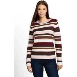Tom Tailor Pull 1052023 Camel Brown Red Stripe S Femme