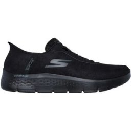 Skechers Baskets Sans Lacets Slip-ins Go Walk Flex Smooth Motion Black Leather EU 43 Homme