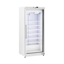Congélateur armoire - 580 l - Royal Catering - Porte en verre - Noir - Réfrigérant R290