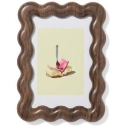 HEMA Cadre Photo 10 X 15 Cm Bois Ondulé (marron foncé)