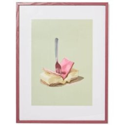 HEMA Cadre Photo 30x40cm Bois Fin (bordeaux)