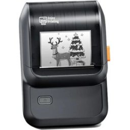 INF Imprimante d'étiquettes thermique portable - Bluetooth 4.2, 203dpi, rechargeable Type-C pour étiquettes adhésives Le noir