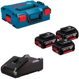 Bosch Batterie Et Chargeur Gba 18v 5.0ah(3x)+gal 18-40 Cv L-boxx Multicolor One Size
