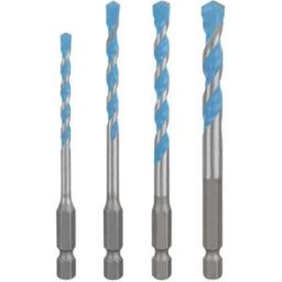 Bosch Accesorios Perceuse Murale Expert Hex-9 4-8 Mm 4 Unités Blue One Size