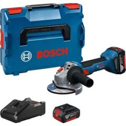 Bosch Professional Meuleuse D´angle Gws 18v-8 + 2 Bat 4.0ah + L-boxx 125 Mm Blue / Black One Size