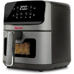 Girmi Fg27 Friteuse À Air, 4,2 Litres, 1400 W, Écran Numérique, 8 Programmes, Minuterie, 80-200 °c, Bpa/pfoa Safe, Livre