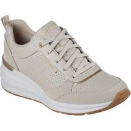 Skechers Baskets Billion Subtle Spots Taupe Duraleather / Black Leopard Trim EU 39 Femme