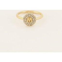 Bague à initiale avec strass My Jewellery One Size femme