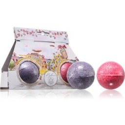Bohemia Gifts Bath Bombs Bicycle boule de bain effervescente parfums Lavender + Rosehip & Rose 2x110 g