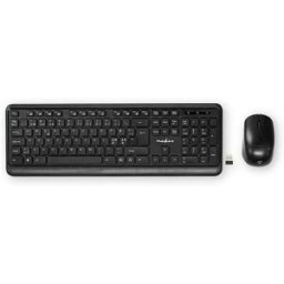 Nedis Clavier Et Souris Kbmcw100bknd Black One Size unisex