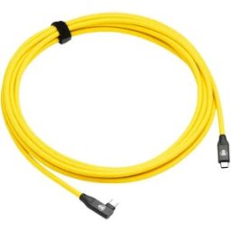 Cobra Tether Câble Usb-c Vers Usb-c 90º 5 M Yellow One Size unisex