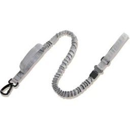 INF Laisse réfléchissante avec élastique pour chiens Gris