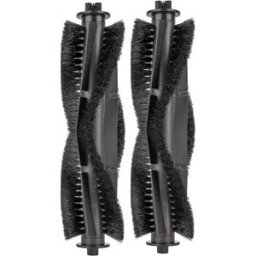 INF Brosses principales de rechange pour aspirateur robot (lot de 2) – ABS+Nylon noir, compatible avec Tikom L9000/G8000/G8000