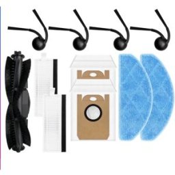 INF Kit d'accessoires de remplacement pour aspirateur robot - compatible avec Tikom L8000 Plus : brosse principale, filtres