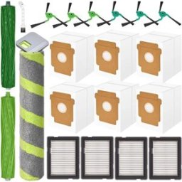 INF Kit de remplacement pour aspirateur robot - compatible avec iRobot Roomba Max 705/706 et MXA 705/706, brosses, filtres et