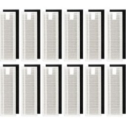 INF Lot de 12 filtres HEPA de remplacement pour aspirateur robot, compatible avec Tikom G8000 et compatible avec Tikom G8000 Pro