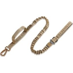 INF Laisse réfléchissante avec élastique pour chiens Kaki