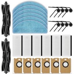 INF Kit 28 pièces de rechange pour aspirateur robot compatible avec Tikom L8000 Plus – brosses principales, brosses latérales,