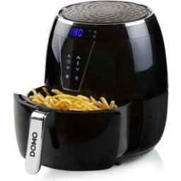 Friteuse Air Chaud Domo Do532fr 4 L Noir Capacité 1,2 Kg 80-200°c Lcd 8 Programmes