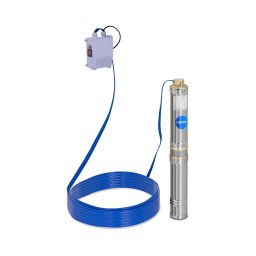 Pompe immergée - 95 mm / 3.75'' - 6000 l/h - 370 W - 20 m de câble / 43 m de hauteur d'élévation - Inox