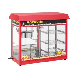 Machine à popcorn avec compartiment chauffant - Rouge