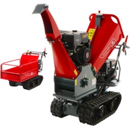 Blue Bird 310-SHL 1200 - Broyeur de branches autotracté à chenilles sur brouette - Moteur Loncin G420F
