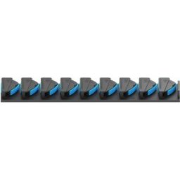 INF Support mural porte-cannes 9 positions – porte-cannes extensible en ABS avec grips en silicone et serre-rembourré UA Bleu