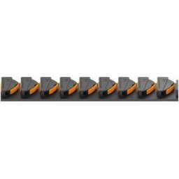INF Support mural porte-cannes 9 positions – porte-cannes extensible en ABS avec grips en silicone et serre-rembourré UA Orange