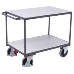 VARIOfit Chariot de table ESD lourd avec 2 plateaux 850 × 500 mm (sw-500.562)