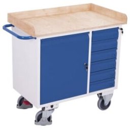 VARIOfit Servante d’atelier avec 6 tiroirs et rebord (sw-985.003)