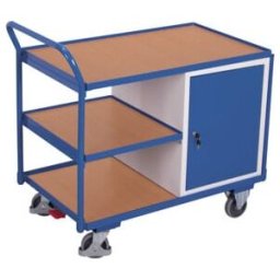 VARIOfit Servante d’atelier avec 3 plateaux et 1 armoire (sw-600.603)