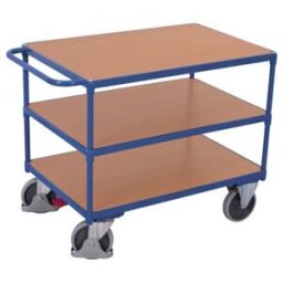 VARIOfit Chariot de table lourd avec 3 plateaux 850 × 500 mm (sw-500.650)