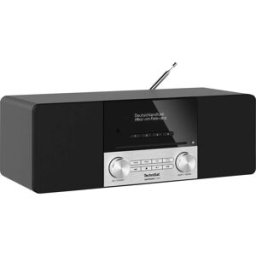 TechniSat Radio-lecteur CD DAB+, FM CD, Bluetooth avec télécommande, fonction de charge de la batterie noir