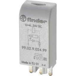 Finder Module enfichable avec LED, avec varistance 99.02.0.024.98 Adapté pour modèle (relais): Finder 90.02, Finder 90.03, Finder 92.03, Finder 94.03, Finder