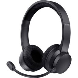 Trust AYDA WIRELESS ENC HEADSET Micro-casque supra-auriculaire Bluetooth noir Suppression du bruit du microphone micro-casque, volume réglable, mise en