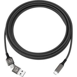 Smrter Câble USB USB 2.0 USB-C® mâle, USB-C® mâle 1.00 m multicolore avec USB SMRTER_SPEEDY_C_BK