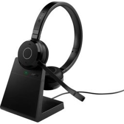 Jabra Evolve 65 TE Link390a UC Stereo Micro-casque supra-auriculaire Bluetooth Stereo noir Noise Cancelling micro-casque, affichage de la charge de la batterie