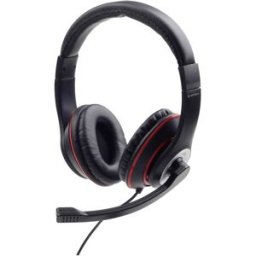 Gembird CaratteristicheCuffia stereo con braccio microfono mobilePratica unitÃƒÂ di con Micro-casque supra-auriculaire filaire Stereo noir, rouge volume