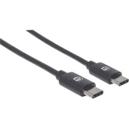 Manhattan Câble USB USB 2.0 USB-C® mâle 0.50 m noir 354868