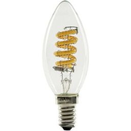 Segula 55300 LED CEE G (A - G) E14 forme de flamme 3.3 W = 21 W ambré (Ø x H) 35 mm x 100 mm à intensité variable (Dim to Warm) 1 pc(s)