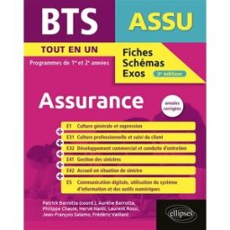 BTS assurance : tout-en-un, programmes de 1re et 2e années : annales corrigées Barrotta, Aurélie Ellipses