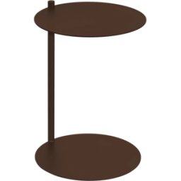 Table d'appoint en acier marron cacao Ande - noo.ma