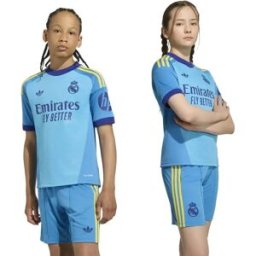 Adidas T-shirt Manches Courtes Junior Gardien De But Loin Real Madrid 26/27 Jersey App Sky Rush 9-10 Années Garçon,Fille