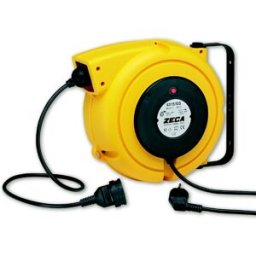 Enrouleur de câble 14 m 3G 1,5 mm² 230V Polypropylène avec enrouleur automatique et support mural pivotant Zeca 4315/GS