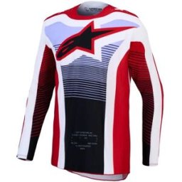 Maillot Cross Techstar Maven ALPINESTARS rouge/blanc/lavande/noir