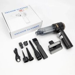 INF Aspirateur main sans fil pour voiture - Batterie 6000mAh, Charge rapide Type-C, Aspiration 16000Pa, Silencieux 70dB, Mini Le noir